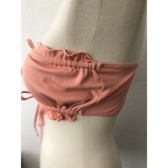 Alamae Campari Swimwear Strapless Bandeau Bikini Top Ruffled Swim - Picture 4 of 5